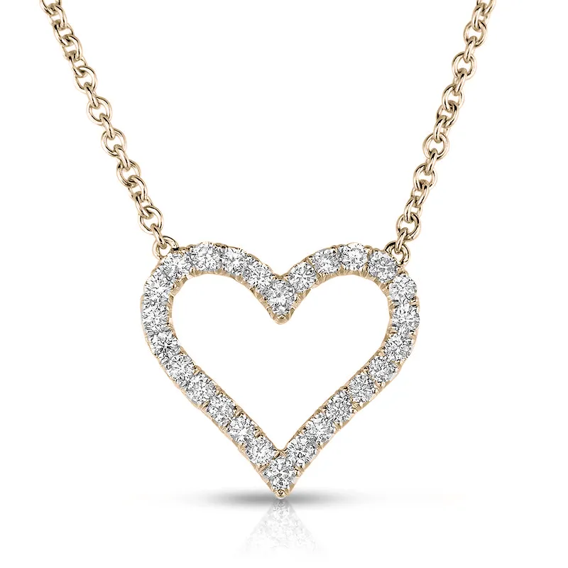 0.46ctw Diamond Heart Necklace