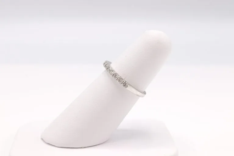 0.50-14K White Gol Diamond Women’s Wedding & Engagement Band