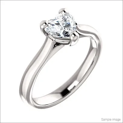 1 Carat Heart Shape Cut Diamond - H SI2 - 1.38ct - 211185