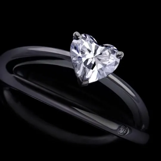 1 Carat Heart Shape Cut Diamond - H SI2 - 1.38ct - 211185