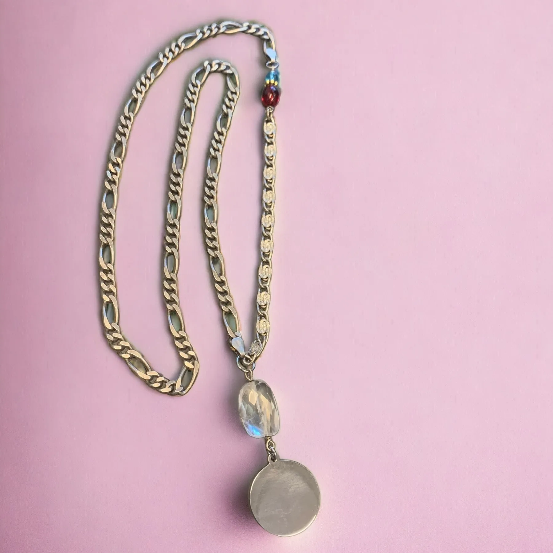 1 of 1 Stirling Silver Multiwear Czech Crystal Statement Necklace
