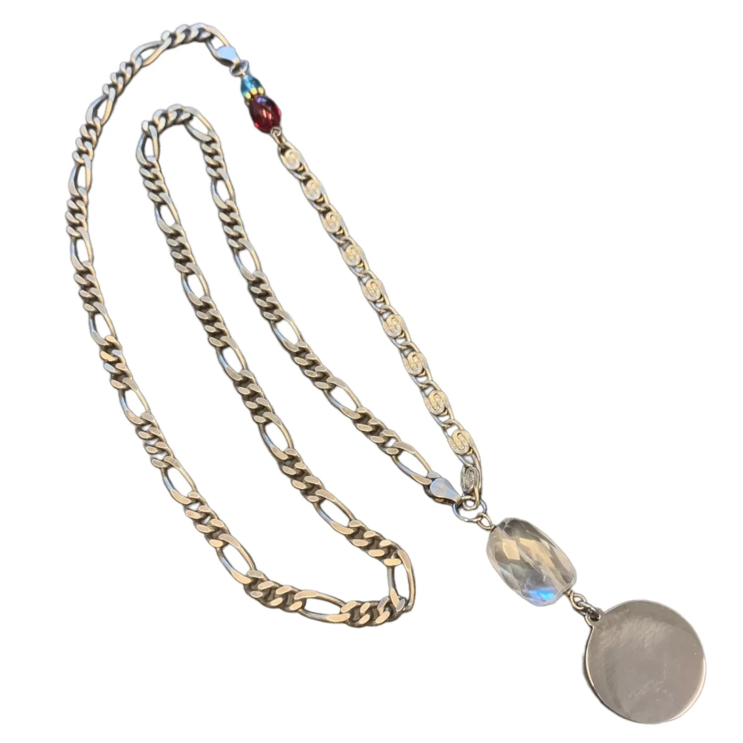 1 of 1 Stirling Silver Multiwear Czech Crystal Statement Necklace
