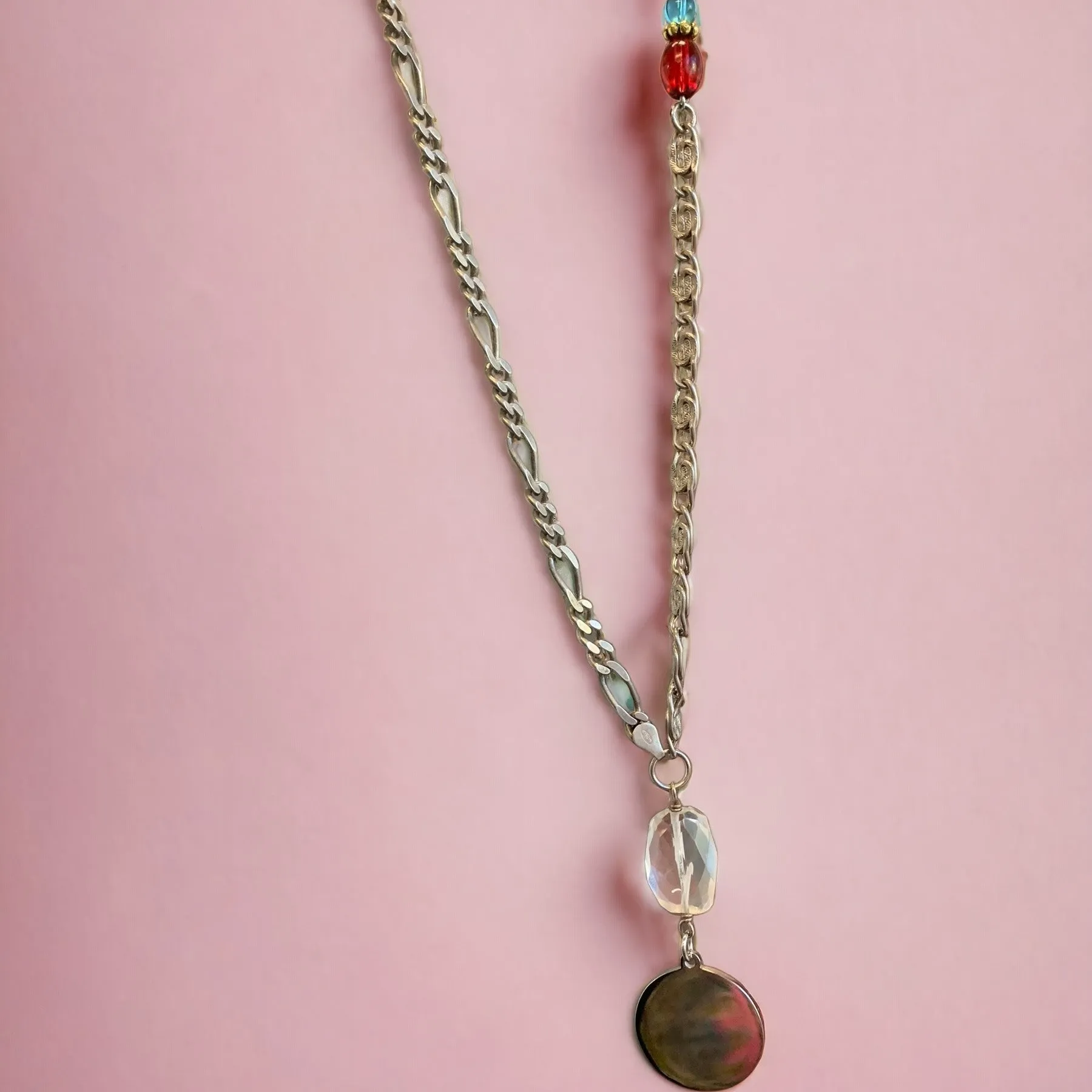 1 of 1 Stirling Silver Multiwear Czech Crystal Statement Necklace