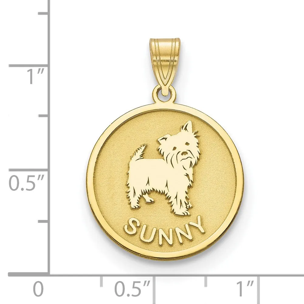 10KY Personalized Dog Pendant