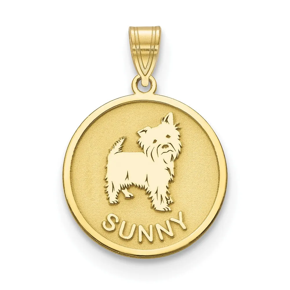 10KY Personalized Dog Pendant