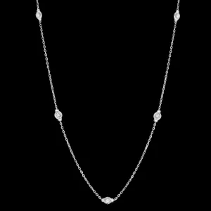 14K 1.50CT DIAMOND STATION NECKLACE