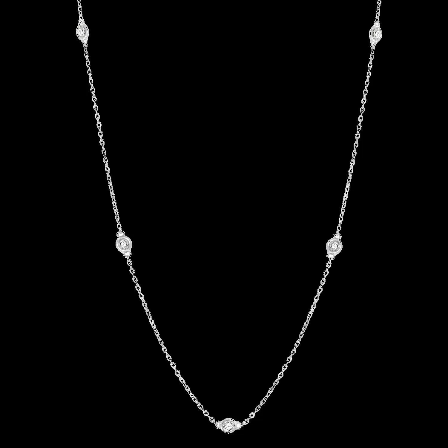 14K 1.50CT DIAMOND STATION NECKLACE