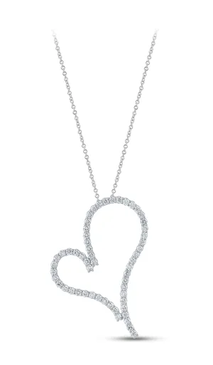 14K Gold & 5.65 TCW Lab Grown Diamond Heart Pendant