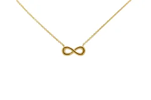 14K Solid Infinity Necklace
