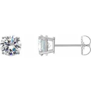 14K White 2 CTW Lab-Grown Diamond Stud Earrings