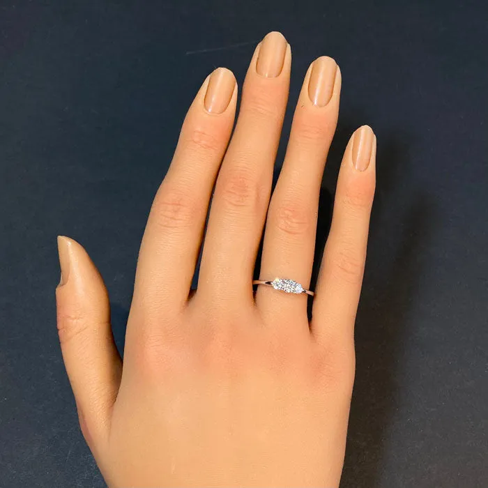 14K White Gold Diamond Ring .50 Carats
