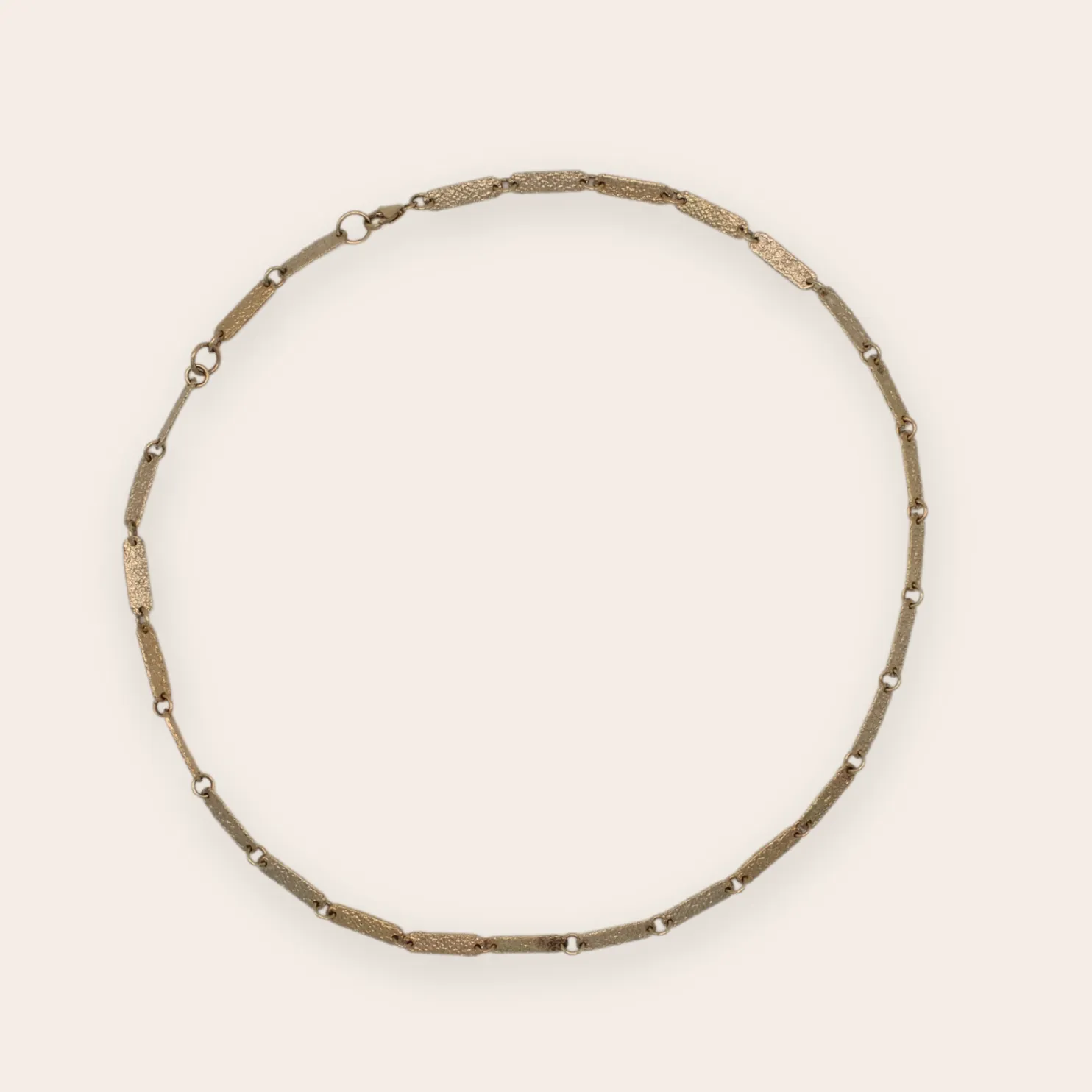14K Yellow Gold Oval Link Necklace
