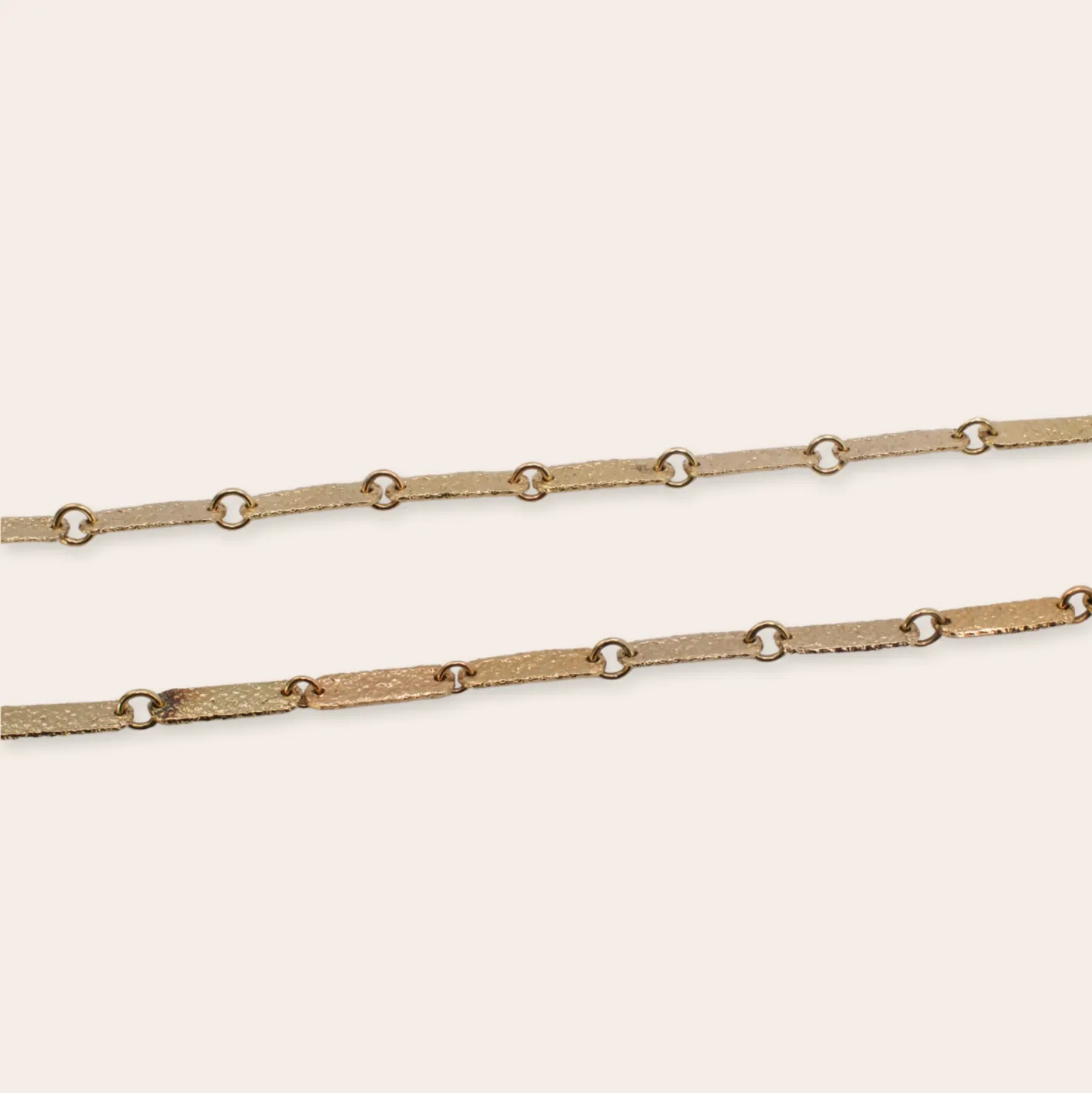 14K Yellow Gold Oval Link Necklace
