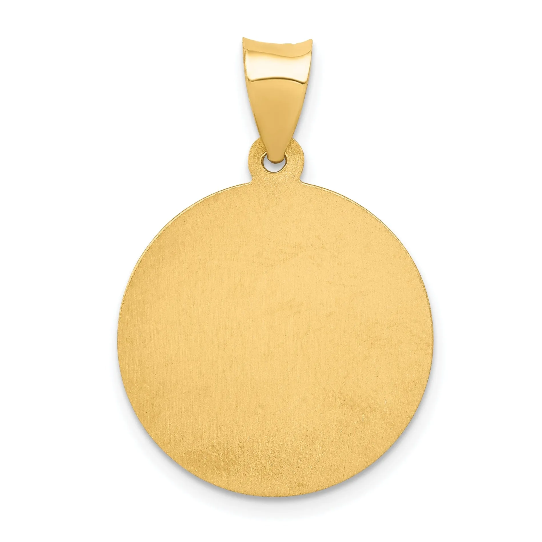 14k Yellow Gold Saint Nicholas Medal Pendant