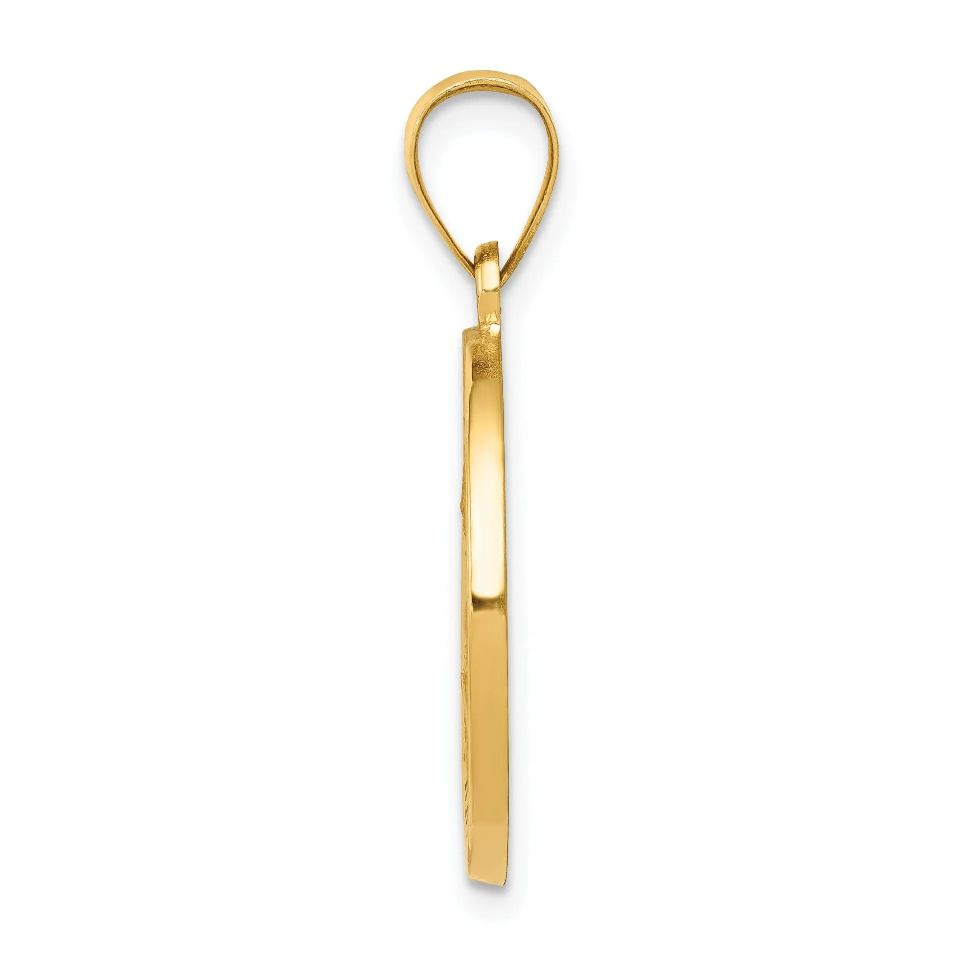 14k Yellow Gold Saint Nicholas Medal Pendant