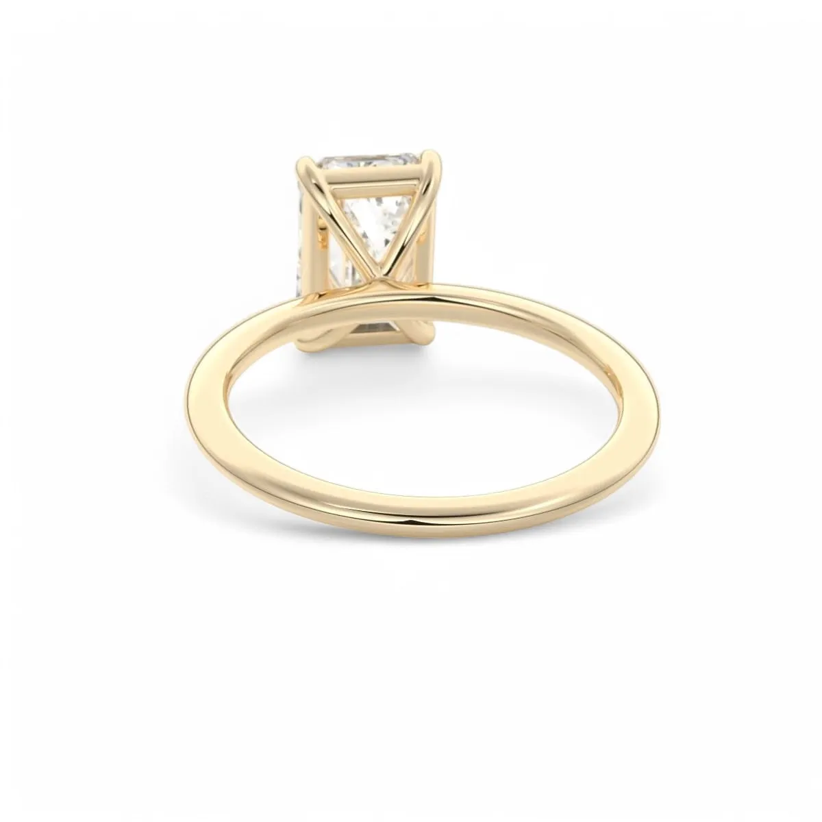 1.5 Ct Emerald Cut Lab Grown Diamond Engagement Ring