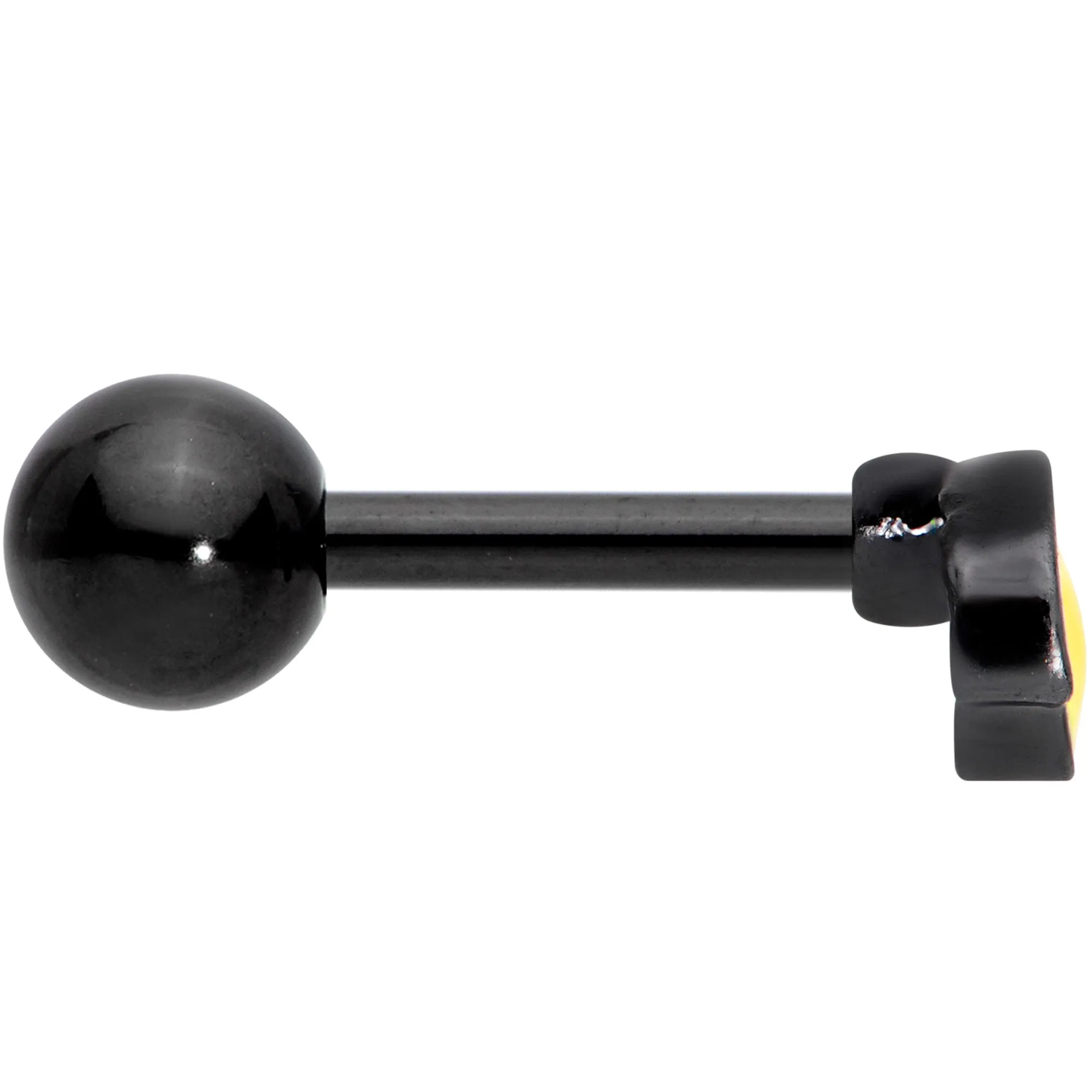 16 Gauge 5/16 Yellow Black Aviator Sunglasses Cartilage Tragus Earring