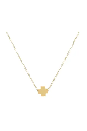 16" Necklace Gold - Signature Cross Gold