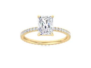 1.70 Carat Radiant Cut Lab Grown CVD Diamond Ring