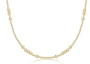 17" Choker Hope Unwritten 4mm Gold