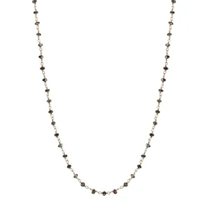 18K Gold Fine Brown Diamond Chain