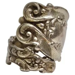 1940s Reconstructed Silver Spoon Ring