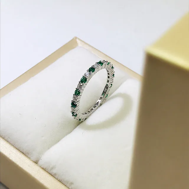 1Ct Moissanite Gemstone Engagement Ring Bridal Women Fine Jewelry