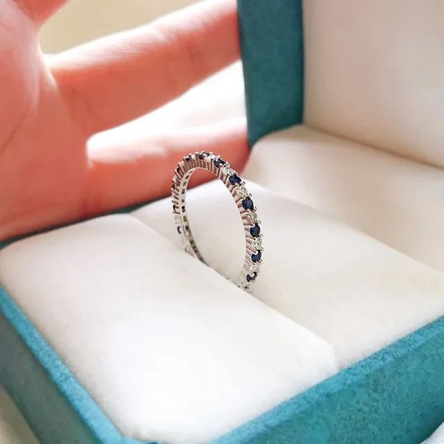 1Ct Moissanite Gemstone Engagement Ring Bridal Women Fine Jewelry