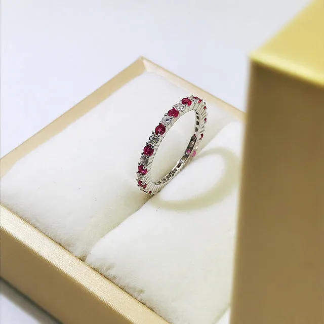 1Ct Moissanite Gemstone Engagement Ring Bridal Women Fine Jewelry