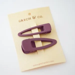 2Pc Matte Grip Clips - Burlwood