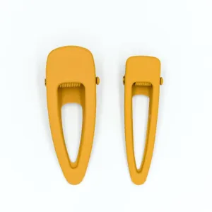2Pc Matte Grip Clips - Golden