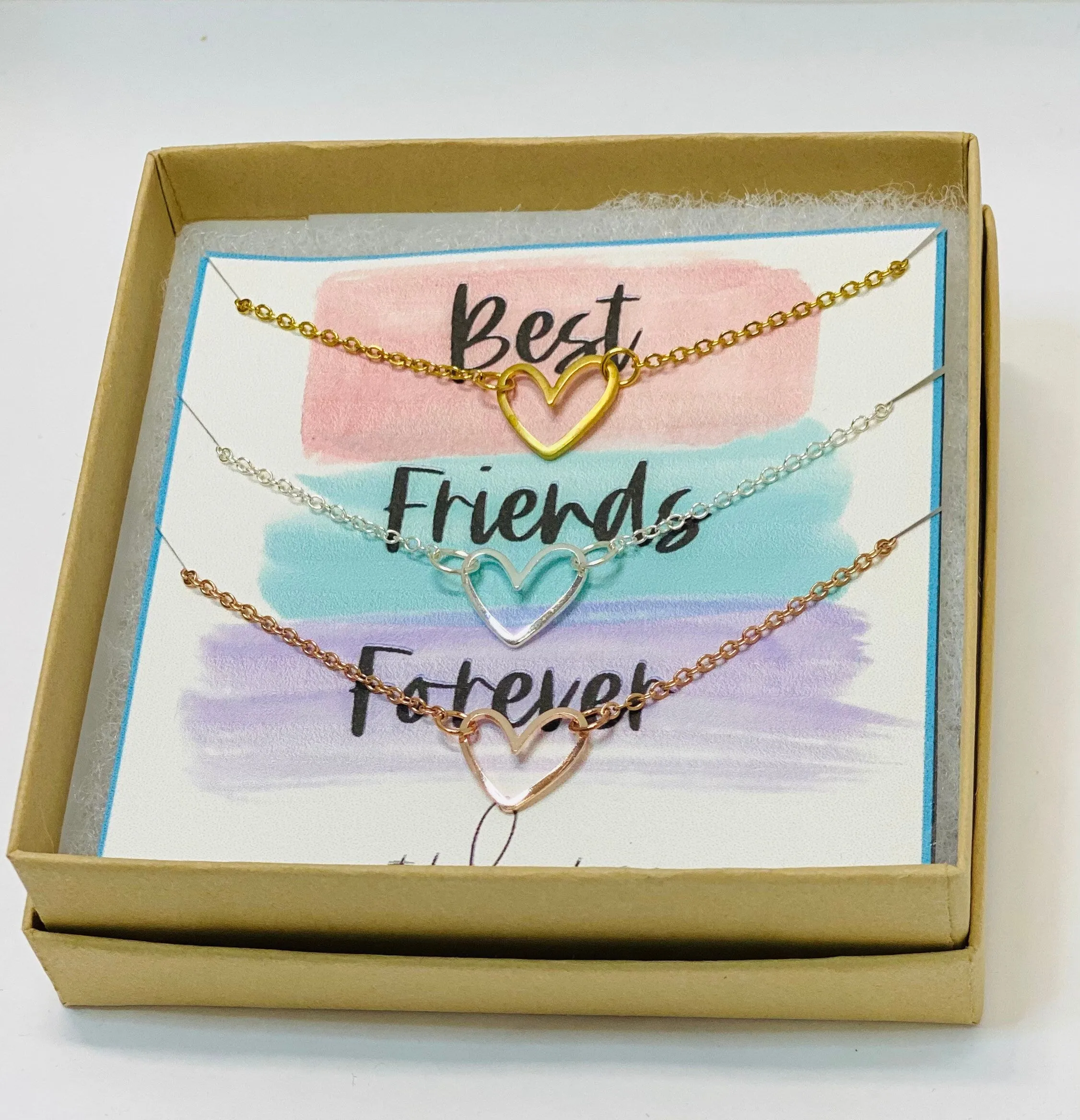 3 Best friends necklace, 3 Necklace set, 3 Sisters gifts, Sisters matching jewelry, Friendship set of (3) friends, Friendship necklaces
