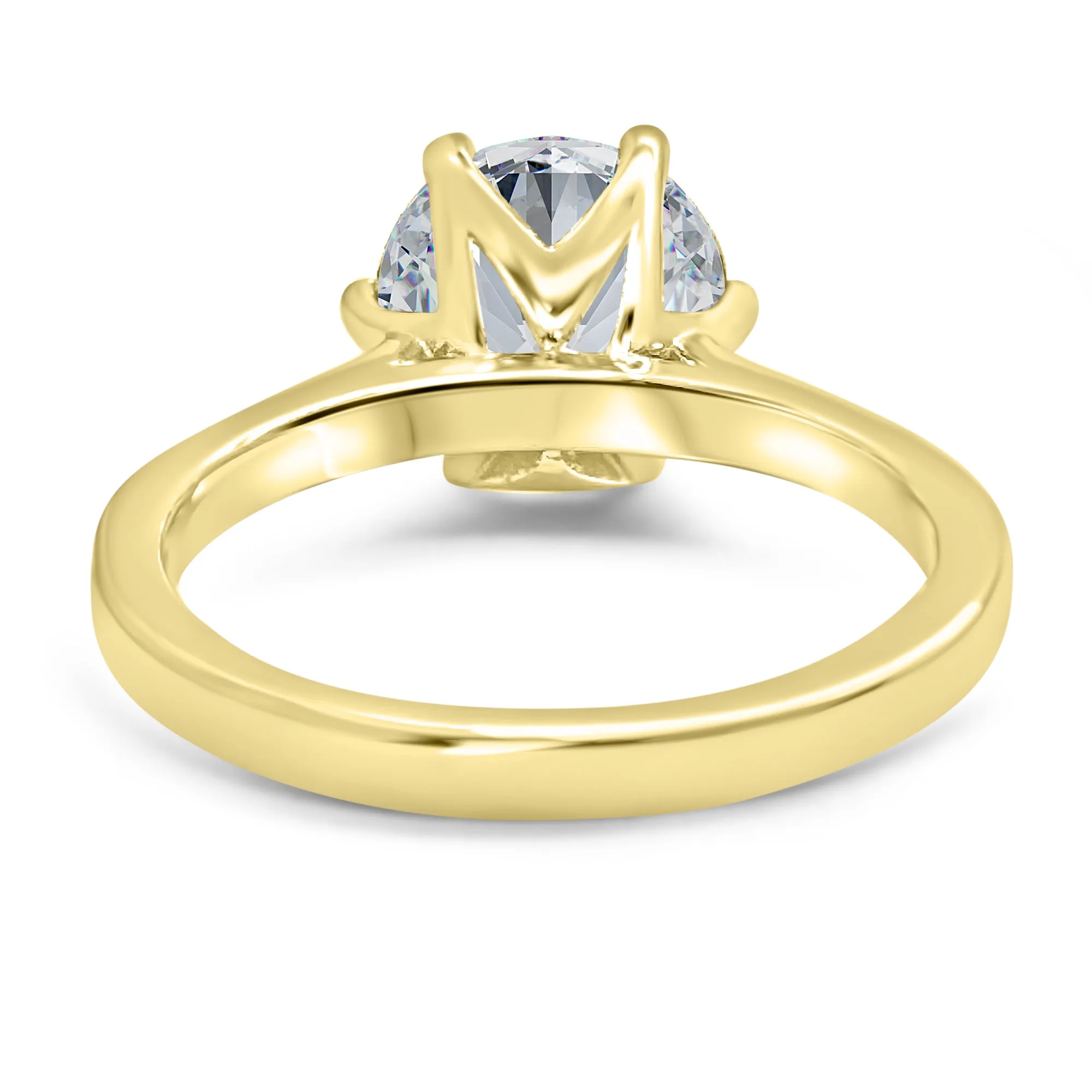3 Carat Round Solitaire Engagement Ring | 6 Prong | IGI Certified F/VS2 | 14k White, Rose, or Yellow Gold
