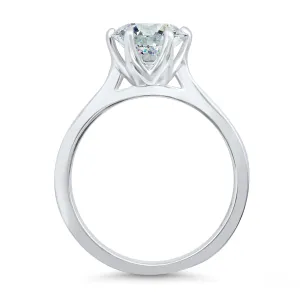 3 Carat Round Solitaire Engagement Ring | 6 Prong | IGI Certified F/VS2 | 14k White, Rose, or Yellow Gold