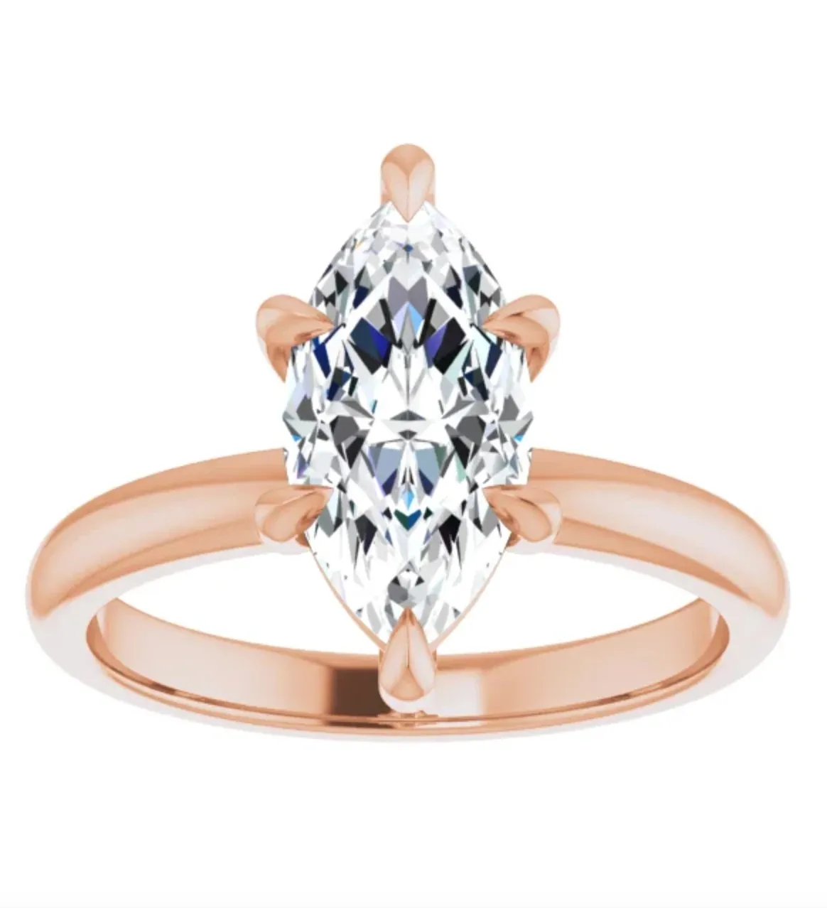 3.02CT Marquise Lab Grown Diamond Solitaire Engagement Ring