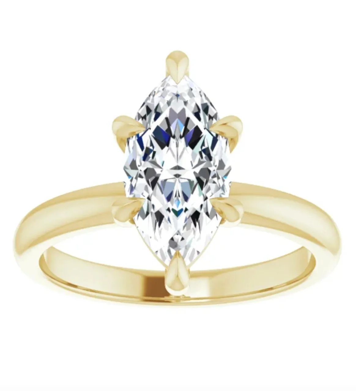 3.02CT Marquise Lab Grown Diamond Solitaire Engagement Ring