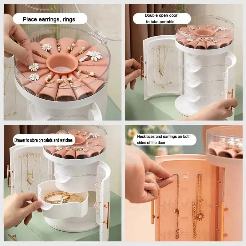 5 Layer Makeup Jewellry Organizer Storage Box