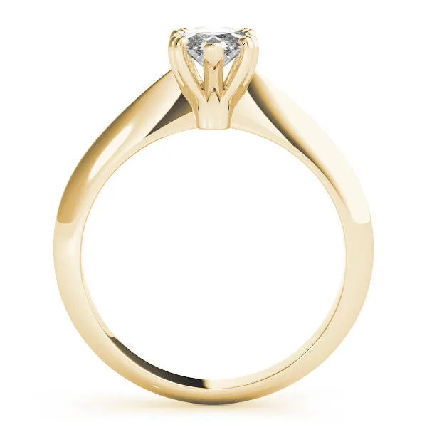 6-Prong Marquise Solitaire 14k Yellow Gold Moissanite Engagement Ring