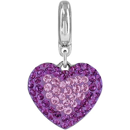 86502 Swarovski BeCharmed Pave Heart Charm