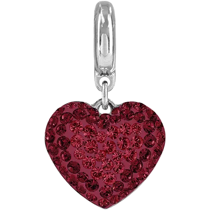 86502 Swarovski BeCharmed Pave Heart Charm
