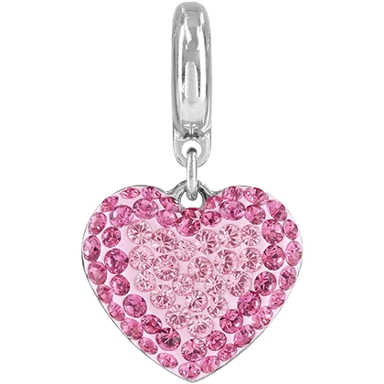 86502 Swarovski BeCharmed Pave Heart Charm