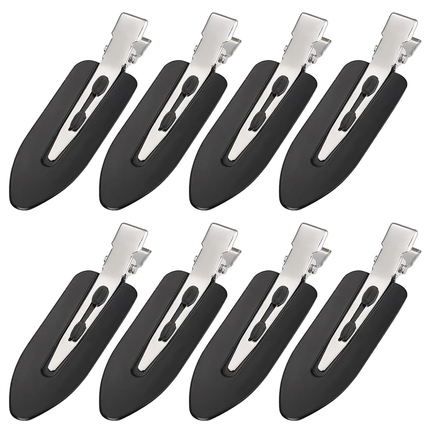 8Pcs No Bend No Crease Hair Clips- Styling Duck Bill Clips Alligator Hair Barrettes for Styling Sectioning, Small Gifts for Women Girls Salon Hairstyle Hairdressing Bangs Waves Makeup