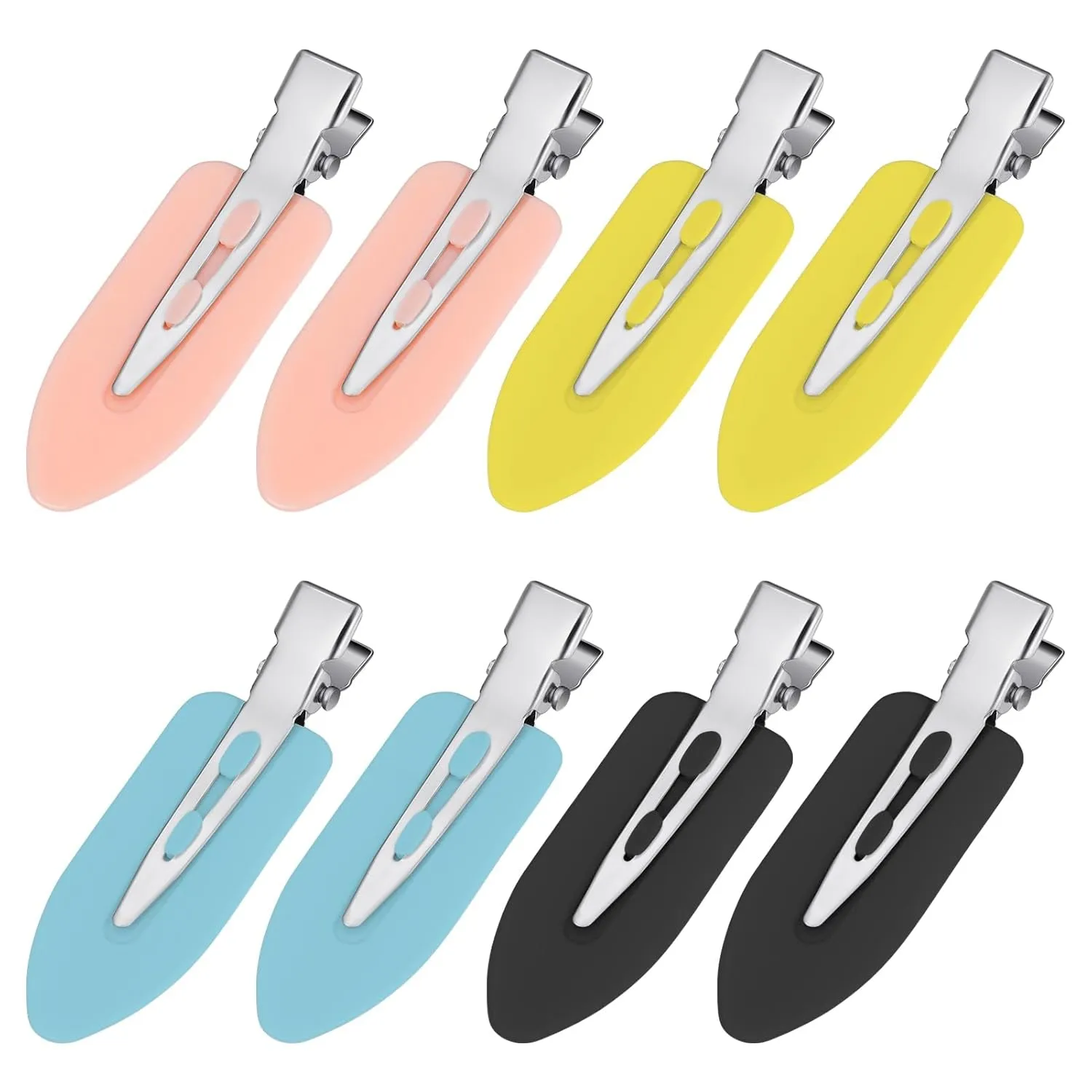 8Pcs No Bend No Crease Hair Clips- Styling Duck Bill Clips Alligator Hair Barrettes for Styling Sectioning, Small Gifts for Women Girls Salon Hairstyle Hairdressing Bangs Waves Makeup