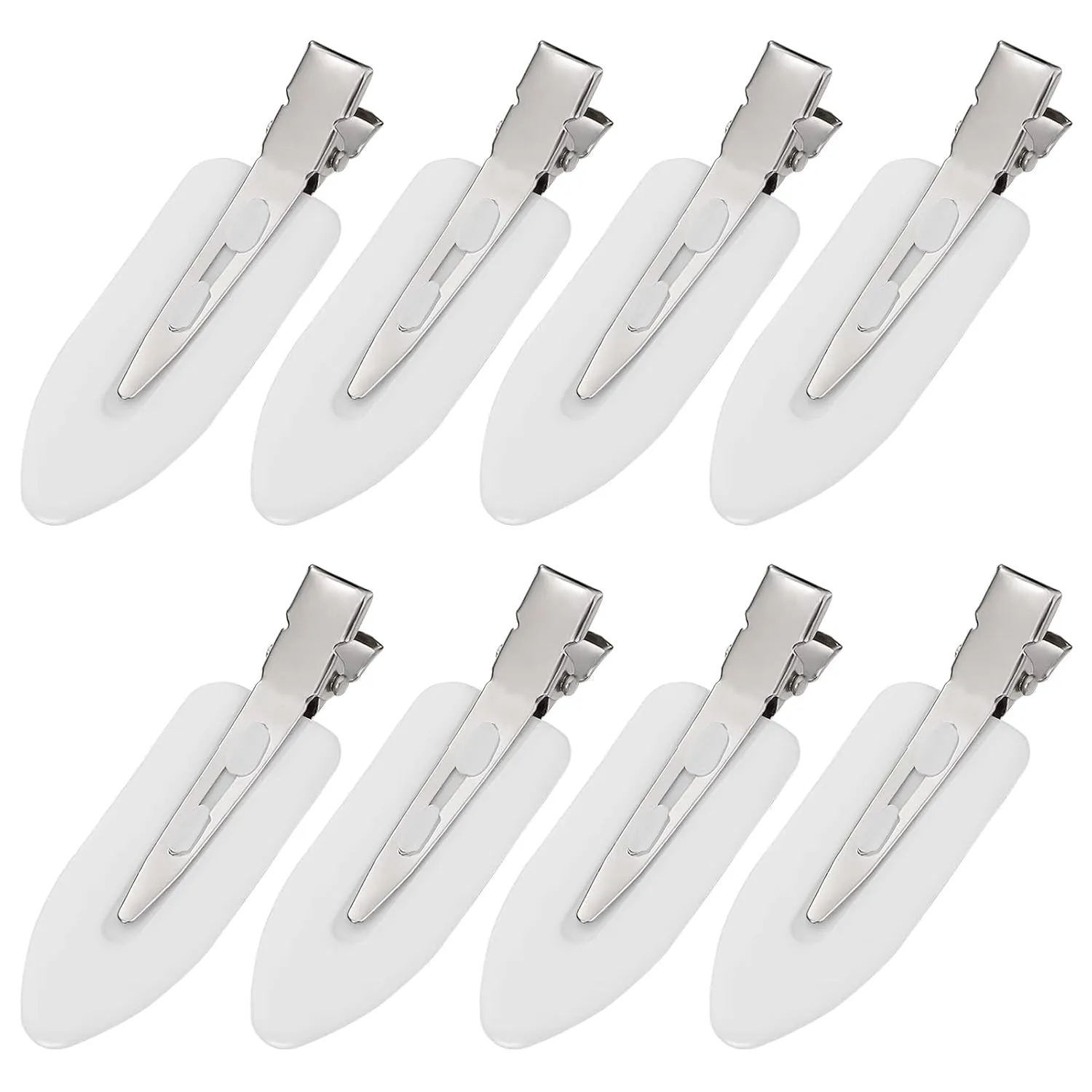 8Pcs No Bend No Crease Hair Clips- Styling Duck Bill Clips Alligator Hair Barrettes for Styling Sectioning, Small Gifts for Women Girls Salon Hairstyle Hairdressing Bangs Waves Makeup