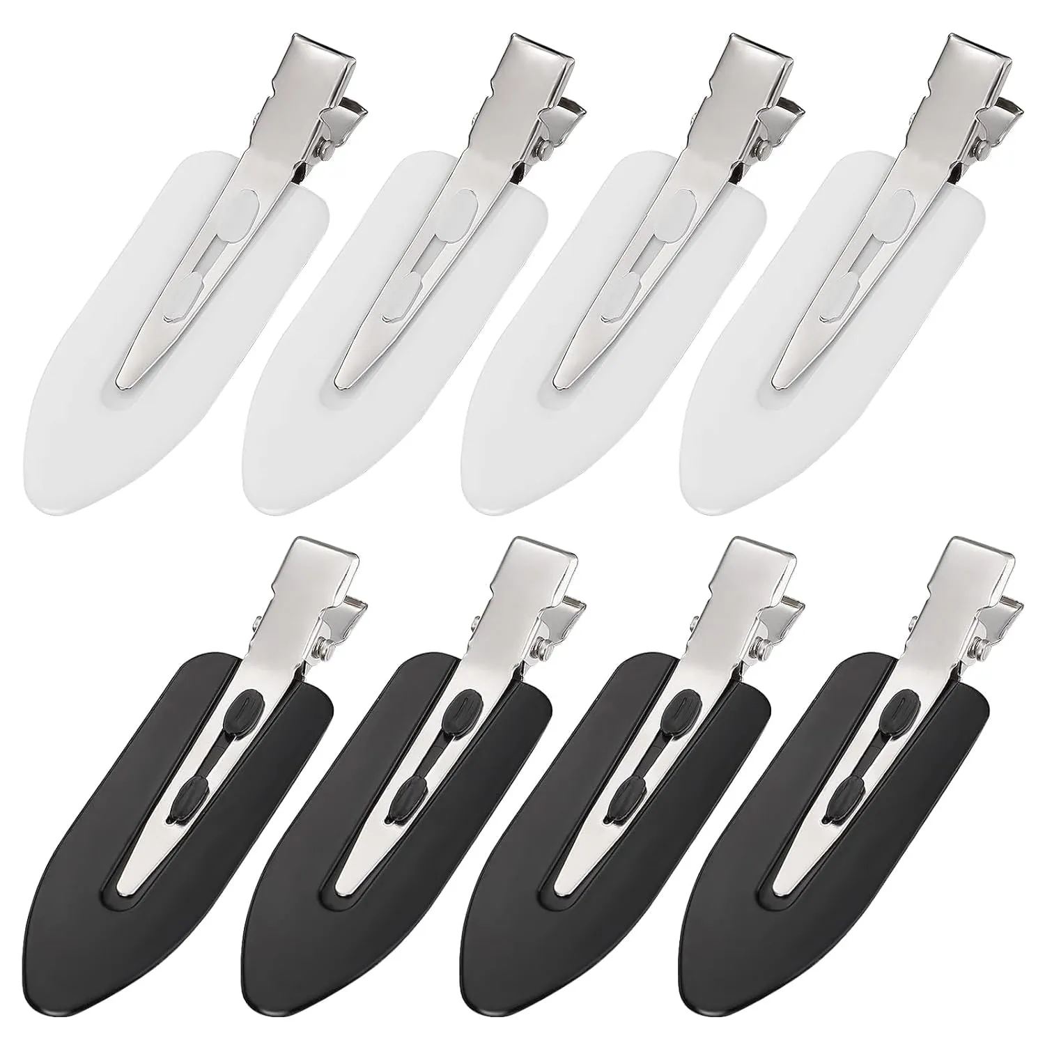8Pcs No Bend No Crease Hair Clips- Styling Duck Bill Clips Alligator Hair Barrettes for Styling Sectioning, Small Gifts for Women Girls Salon Hairstyle Hairdressing Bangs Waves Makeup