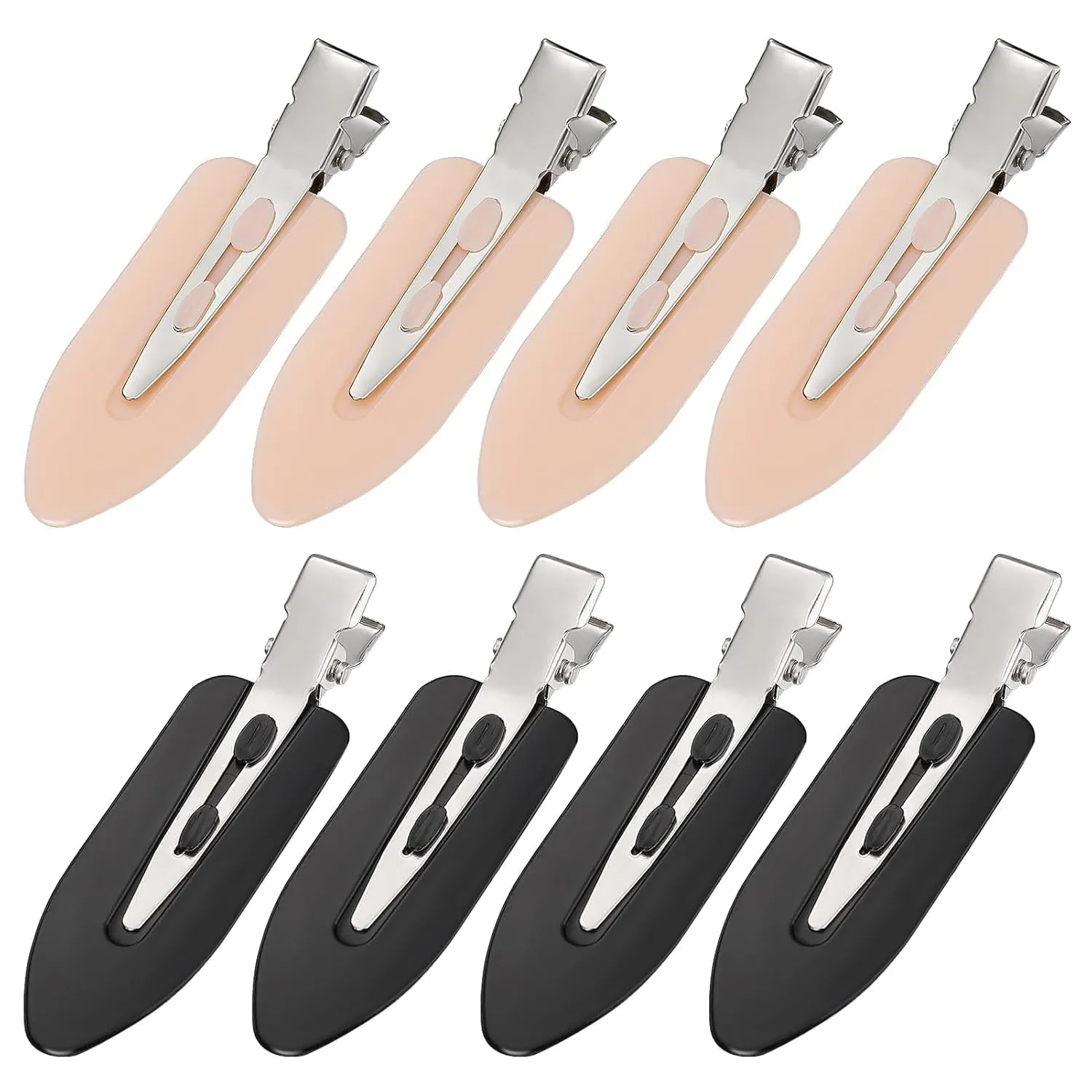 8Pcs No Bend No Crease Hair Clips- Styling Duck Bill Clips Alligator Hair Barrettes for Styling Sectioning, Small Gifts for Women Girls Salon Hairstyle Hairdressing Bangs Waves Makeup