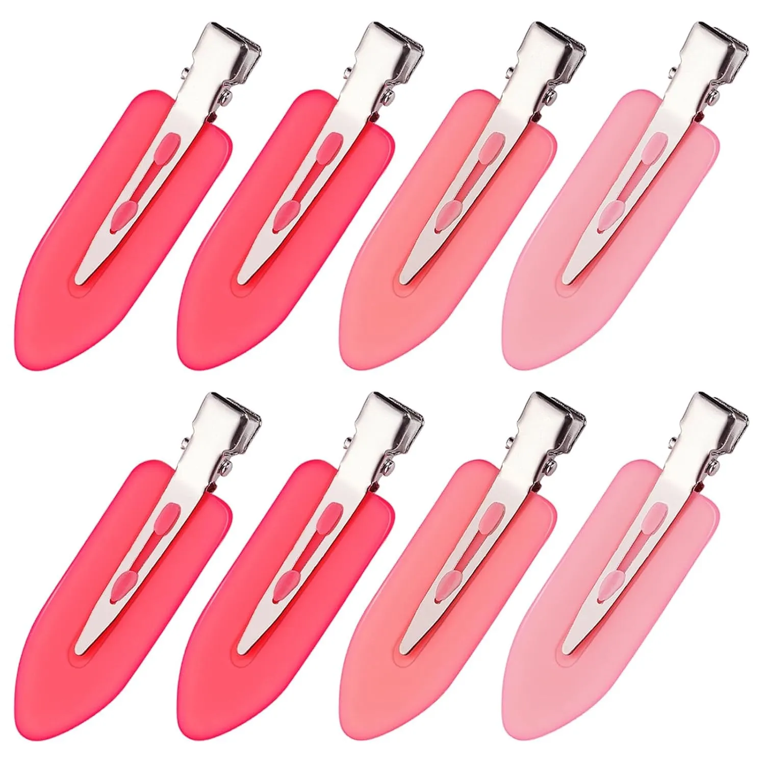 8Pcs No Bend No Crease Hair Clips- Styling Duck Bill Clips Alligator Hair Barrettes for Styling Sectioning, Small Gifts for Women Girls Salon Hairstyle Hairdressing Bangs Waves Makeup