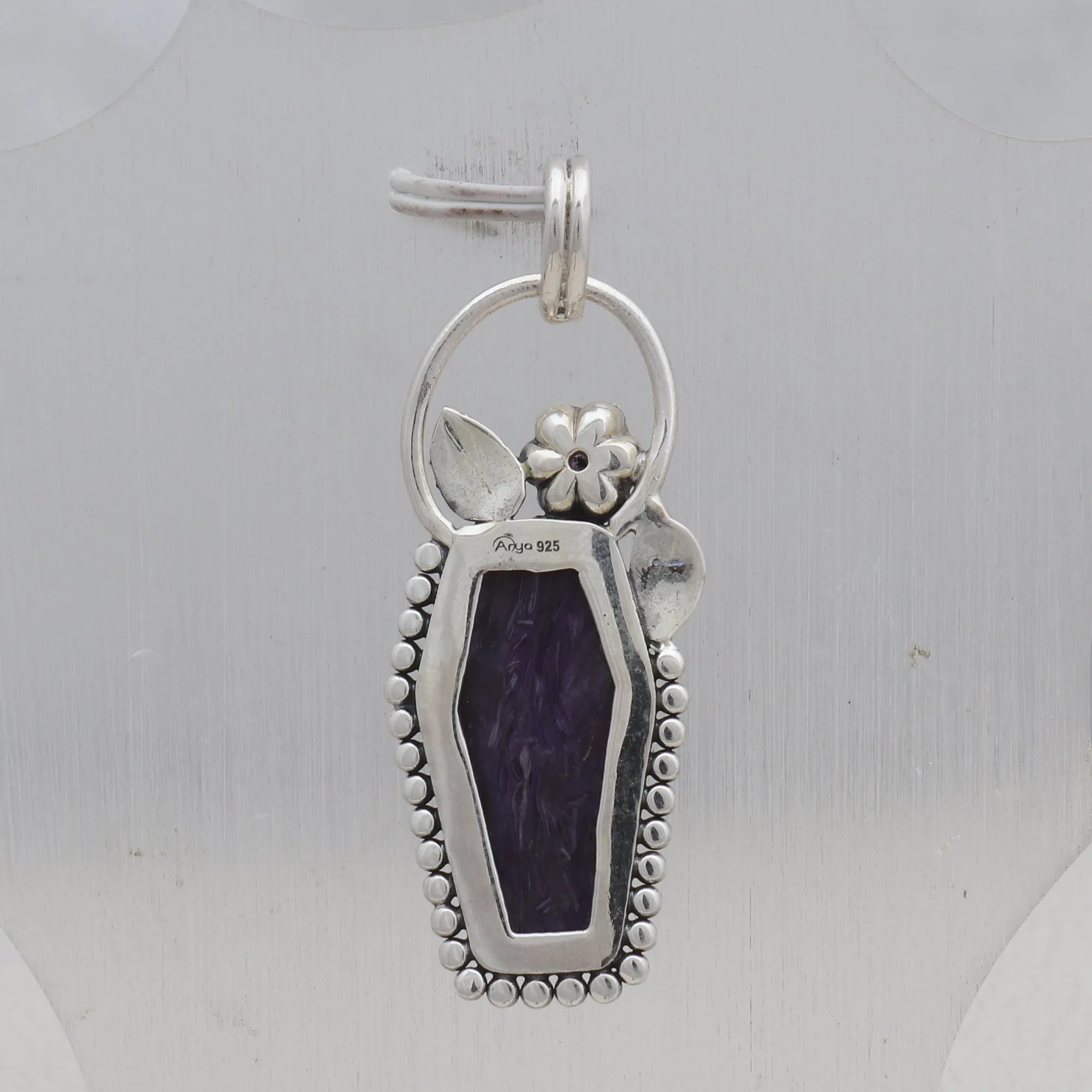 925 Silver Charoite Pendant