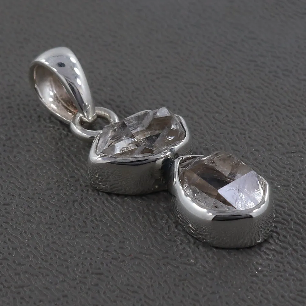 925 Silver Herkimer Diamond Pendant