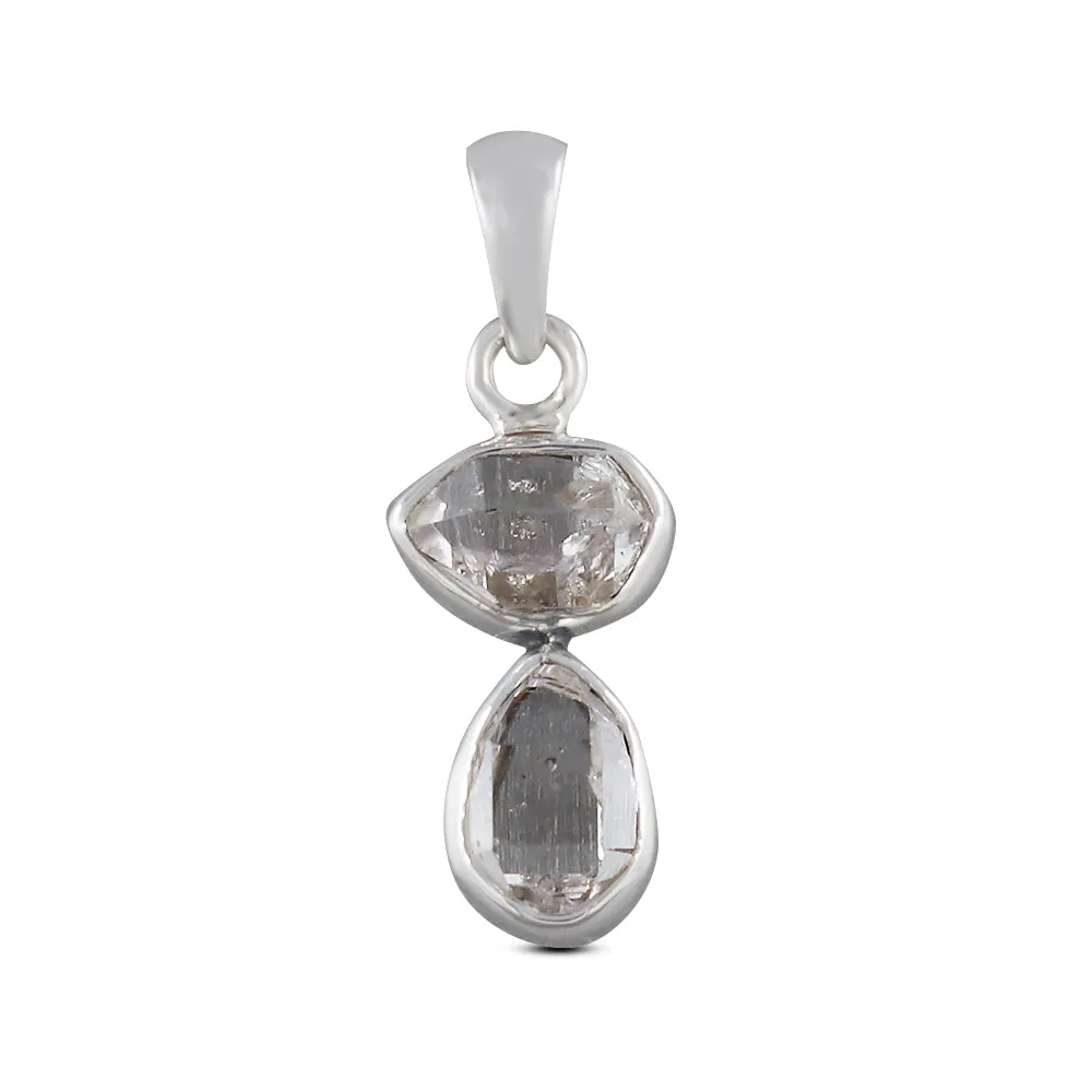 925 Silver Herkimer Diamond Pendant